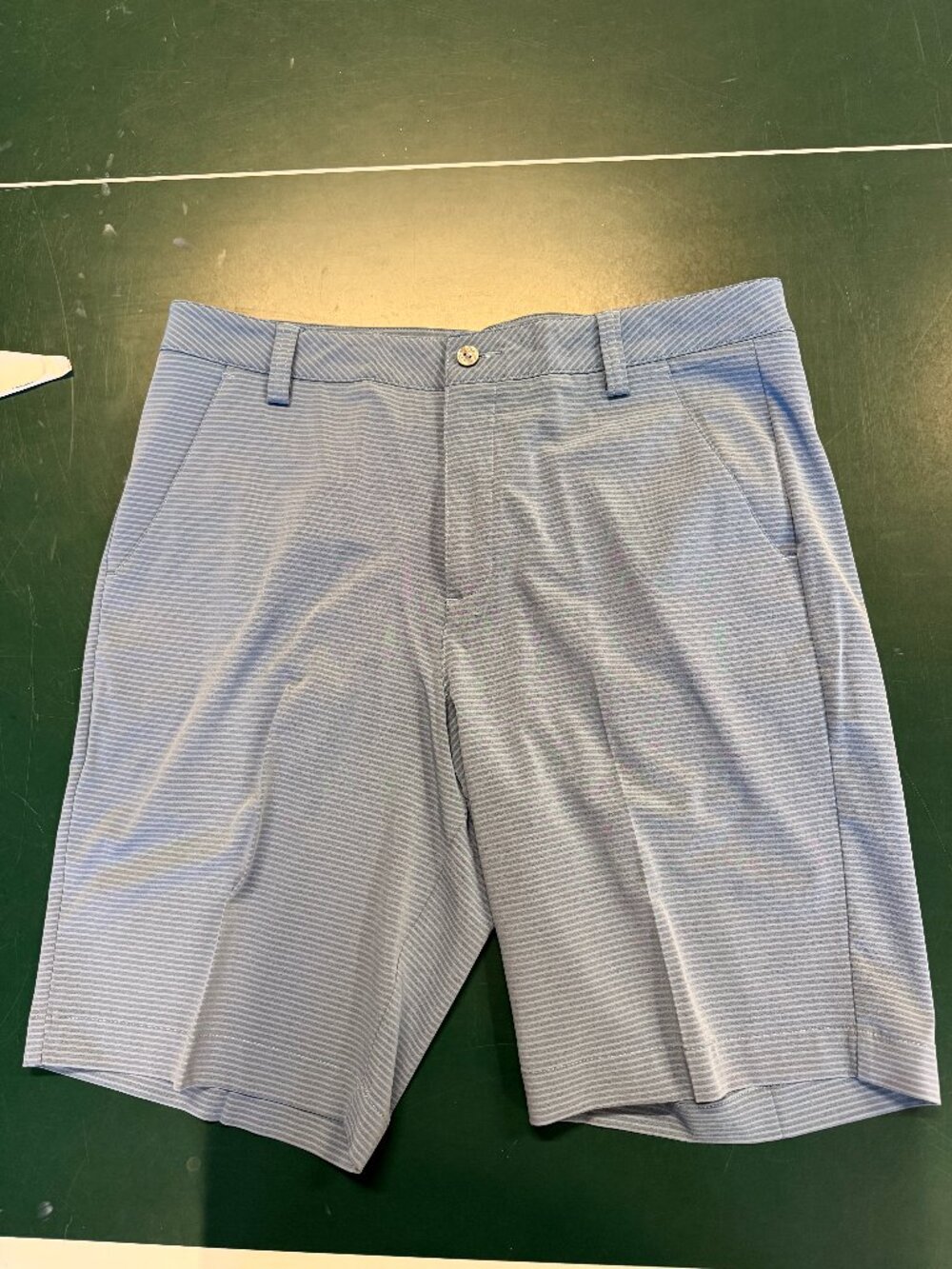Puma Men’s Blue Striped Stretch Performance Golf Shorts Size 32